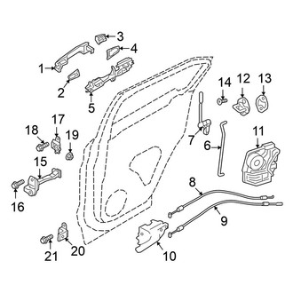 Mitsubishi OE - Rear Door - Lock & Hardware