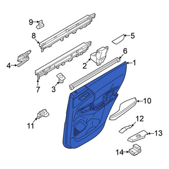 Mitsubishi OE - Front Left Outer Door Outer Panel