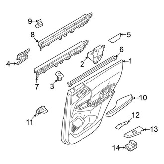 Mitsubishi OE - Rear Door - Interior Trim