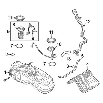 Mitsubishi OE - Fuel System Components (ES / SE / SEL AWD)