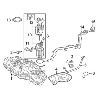 Mitsubishi OE - Fuel System Components (ES / Platinum Edition / SE / SEL / SEL Black Edition)