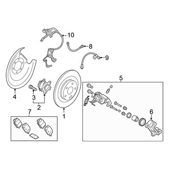 Mitsubishi OE - Rear Suspension - Brake Components (FWD)