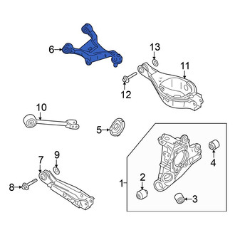 Mitsubishi OE - Rear Lower Rearward Suspension Control Arm