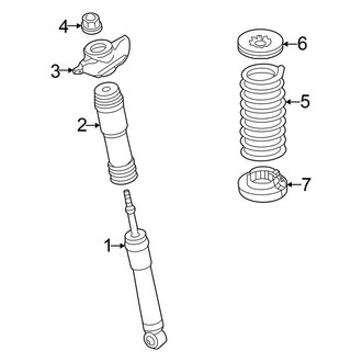 Mitsubishi OE - Rear Suspension - Shocks & Components (FWD)