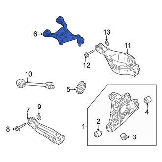 Mitsubishi OE - Rear Lower Rearward Suspension Control Arm