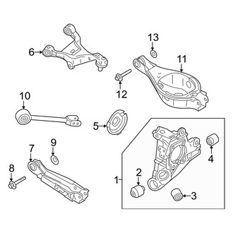 Mitsubishi OE - Rear Suspension - Suspension Components (ES / Platinum Edition / Ralliart / SE / SEL / SEL Black Edition)