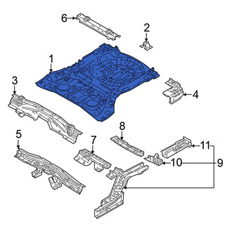 Mitsubishi OE - Rear Floor Pan