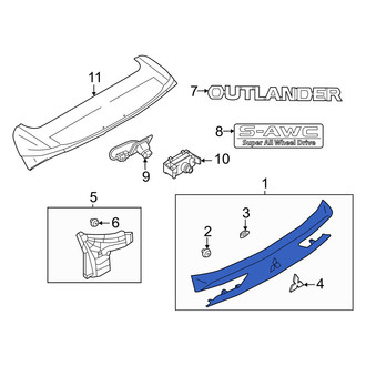 Mitsubishi OE - Rear Liftgate Finish Panel