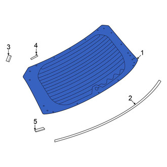 Mitsubishi OE - Rear Liftgate Glass