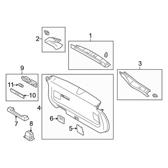 Mitsubishi OE - Lift Gate - Interior Trim