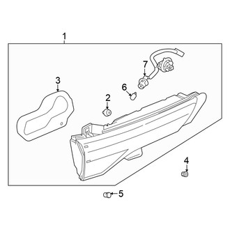 Mitsubishi OE - Rear Lamps - Tail Lamps (On Lift Gate), (ES / SE / SEL)