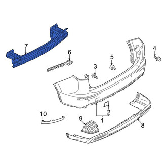 Mitsubishi OE - Rear Bumper Impact Bar