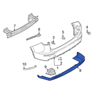 Mitsubishi OE - Rear Lower Bumper Cover