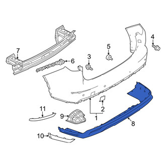 Mitsubishi OE - Rear Lower Bumper Cover