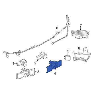Mitsubishi OE - Front Left Inner Parking Aid Sensor Housing