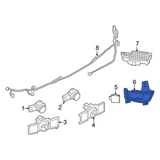 Mitsubishi OE - Left Blind Spot Detection System Warning Sensor Bracket