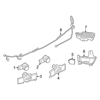 Mitsubishi OE - Rear Bumper - Electrical Components
