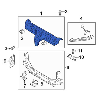 Mitsubishi OE - Front Upper Radiator Support Tie Bar