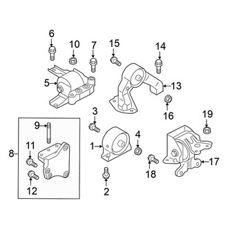 Mitsubishi OE - Engine / Transaxle - Engine & Transmission Mounting