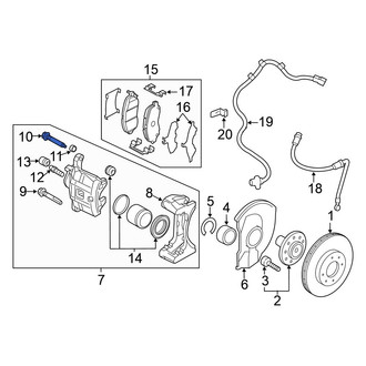 Mitsubishi OE - Rear Disc Brake Caliper Pin