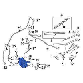 Mitsubishi OE - Front Washer Fluid Reservoir