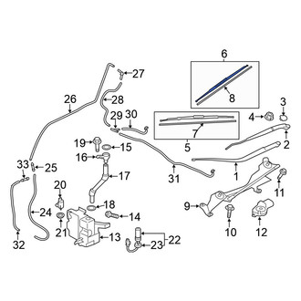 Mitsubishi OE - Front Left Wiper Blade