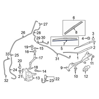 Mitsubishi OE - Front Right Wiper Blade Refill