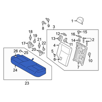 Mitsubishi OE - Rear Seat Cover