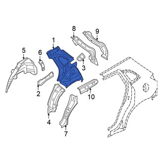 Mitsubishi OE - Rear Right Inner Quarter Panel