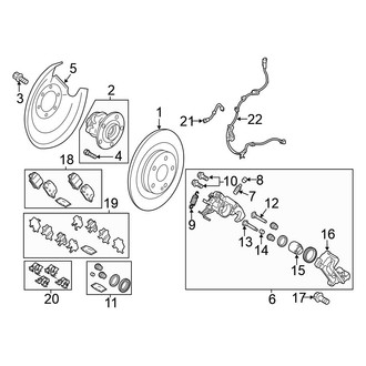 Mitsubishi OE - Rear Suspension - Brake Components (FWD)