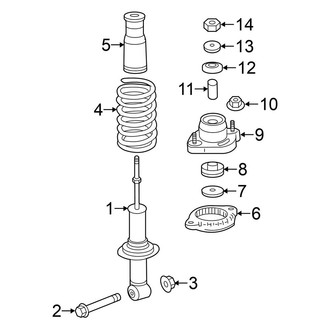 Mitsubishi OE - Rear Suspension - Struts & Components (FWD)