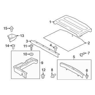 Mitsubishi OE - Rear Body & Floor - Interior Trim