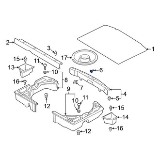 Mitsubishi OE - Liftgate Trim Scuff Plate Grommet