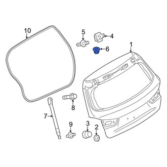 Mitsubishi OE - Liftgate Hinge Nut