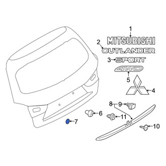 Mitsubishi OE - Liftgate Insulator