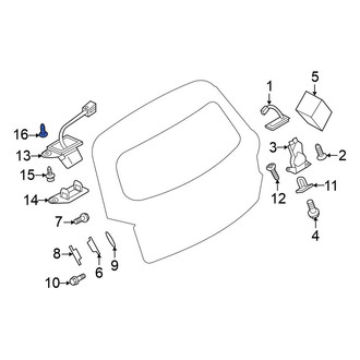 Mitsubishi OE - Park Assist Camera Grommet