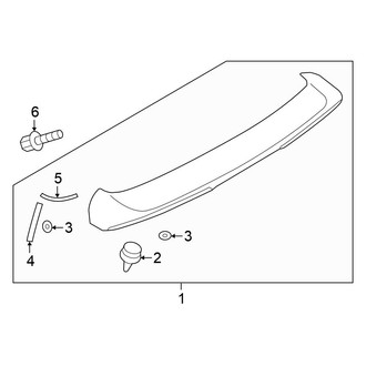 Mitsubishi OE - Lift Gate - Spoiler