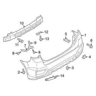 Mitsubishi OE - Rear Bumper - Bumper & Components