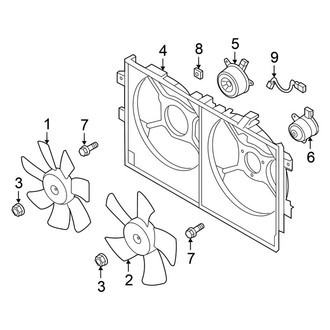 Mitsubishi OE - Cooling Fan (2.4L)