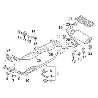 Mitsubishi OE - Exhaust System Hanger Nut