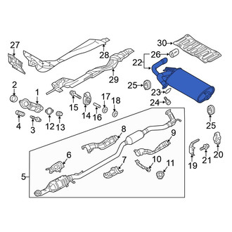 Mitsubishi OE - Exhaust Muffler