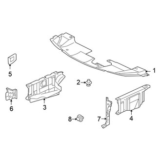 Mitsubishi OE - Radiator Support - Splash Shields