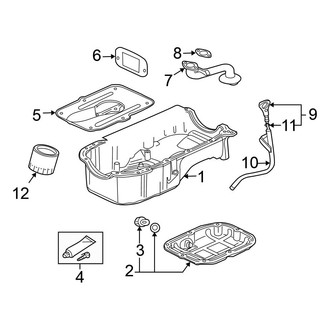 Mitsubishi OE - Engine Parts (Oil Pan & Components), (LS / SE)