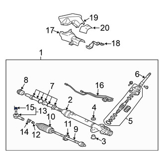 Mitsubishi OE - Outer Steering Tie Rod Nut
