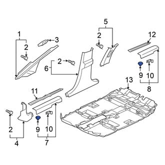 Mitsubishi OE - Roof Insulator Clip