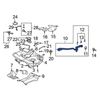 Mitsubishi OE - Upper Fuel Tank Filler Neck