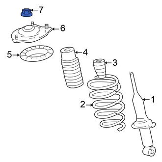 Mitsubishi OE - Rear Suspension Strut Mount Nut