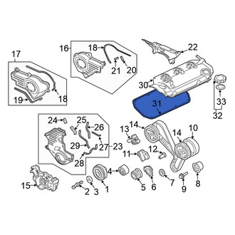 Mitsubishi OE - Engine Valve Cover Gasket