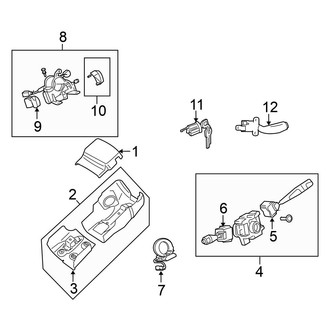 Mitsubishi OE - Steering Column - Shroud, Switches & Levers (LS / SE)