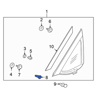 Mitsubishi OE - Vent Window Grommet